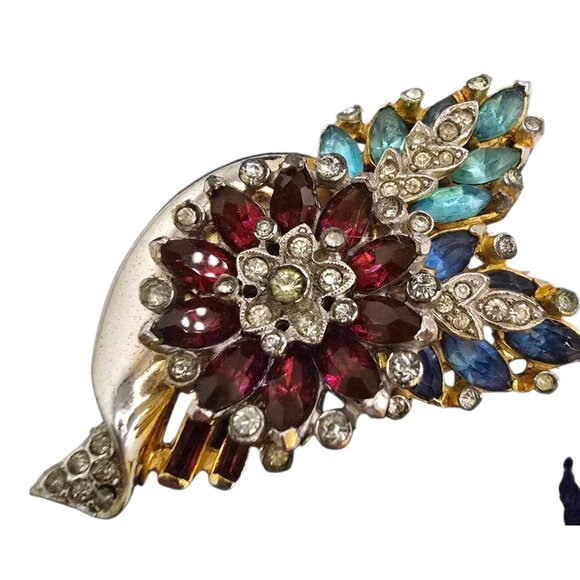 Antique Verified Coro Fur Clip Brooch (A8901) - Picture 4 of 7